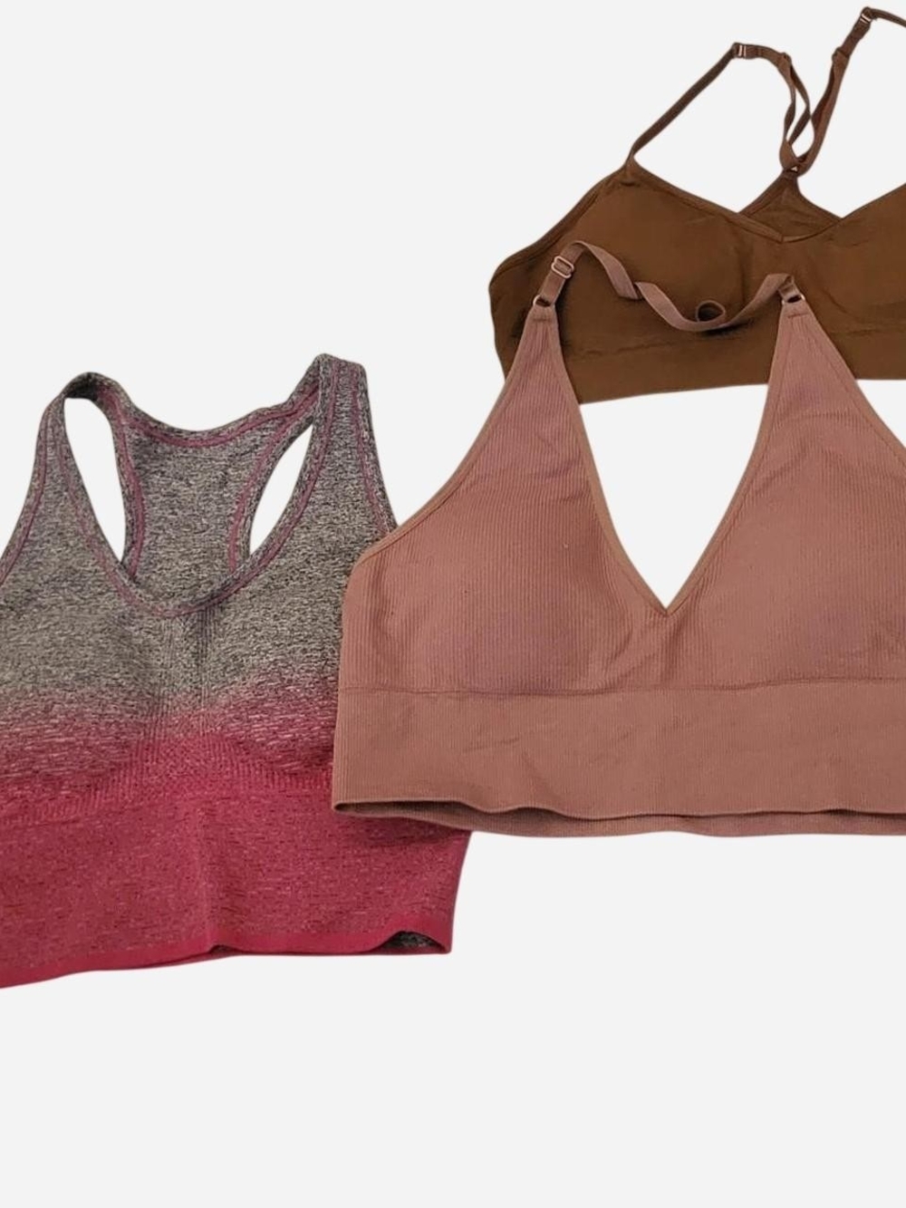 3 Bras 🤎 Mauve, Rose, Brown